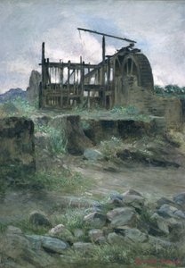 Een tinmijn in Cornwall, 19e eeuw door O.A. Sickert